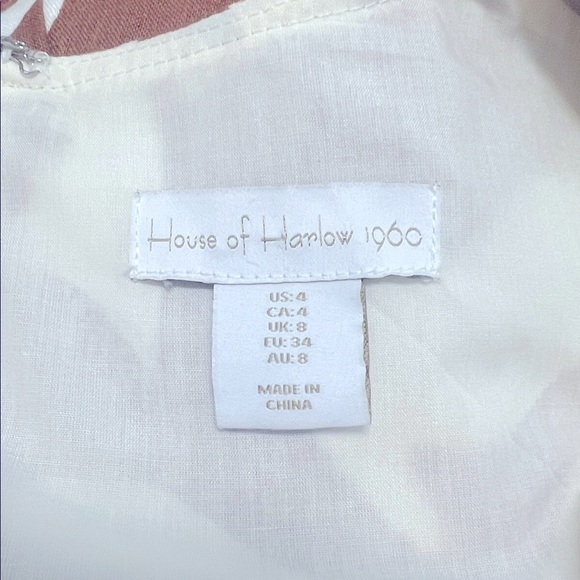 Elegant Brown and White Floral Mini Dress - Picture 5 of 7